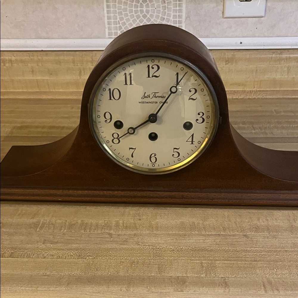 Brown Mantel Clock